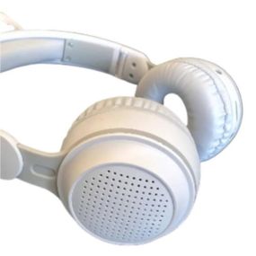 Навушники бездротові дитячі з вушками кролика LED підсвічування KE-01 Білі