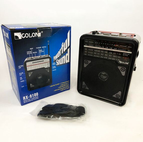 Портативное радио RX-9100 USB+SD | Ретро радиоприемник | MY-630 Портативный радиоприемник | Зображення 6