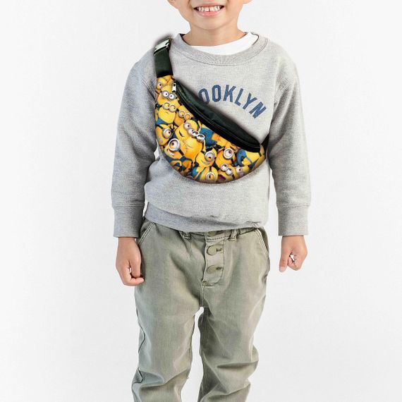 Набір дитячий Посіпаки рюкзак 36х27см сумка-бананка, кружка з принтом для хлопчика (01638) | Зображення 2