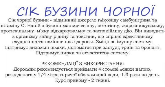 Бузина чорна (сік концентрат), 0.2 літри | Зображення 1