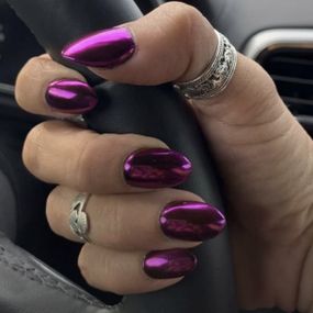 Дзеркальна втирка №8 (малиново-фіолетова) + аплікатор