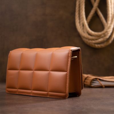 Сумка Vintage Горизонтальна м&apos;яка зі шкірозамінника Коричнева (sale_14909) | Зображення 4