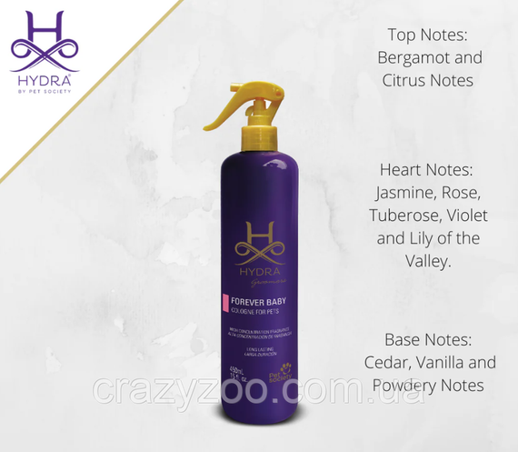 Парфум для собак та котів Hydra Groomers Forever Baby 450 мл 24422 | Зображення 2