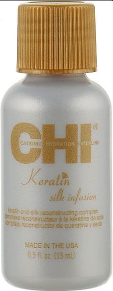 Рідкий шовк для волосся CHI Keratin Silk Infusion (15ml)