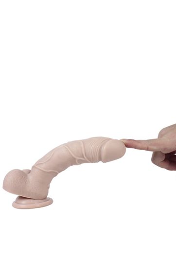 Фалоімітатор Beast Sexy silicone dildo колір світла шкіра Sex Aura | Зображення 4