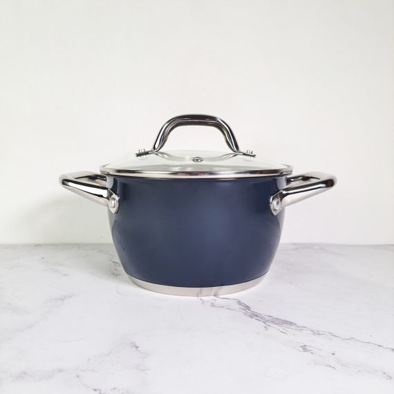 Кастрюля  CROCUS PR-2404-22 PEPPER 22*12,5см. 4,7 л. | Зображення 1