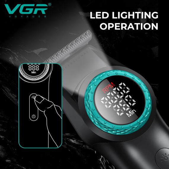 Машинка для стрижки волосся безшумна VGR V-942 (45570-V-942_567) | Зображення 5