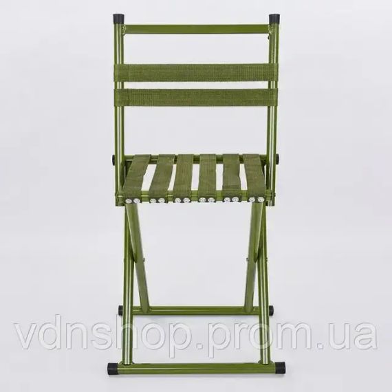 Складаний стілець для пікніка та риболовлі зі спинкою 45 см C-1 | Зображення 2