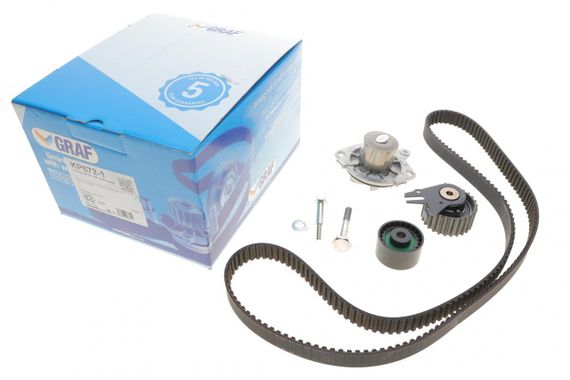 Комплект ГРМ + помпа Fiat Doblo Punto Stilo Bravo 1.9D JTD 01- 190х24  PA672  KP672-1 | Зображення 1