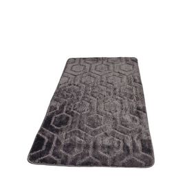 Коврик для ванных комнат полипропиленовый TM DarianA Standard u-cut 60*100 серый соты