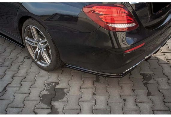 Задній FLAP дифузор DPT (чорний глянець) для Mercedes E-сlass W213 2016-2023 рр | Зображення 1
