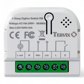 432121 Розумний вимикач Tervix Pro Line ZigBee Switch (1 клавіша / розетка)