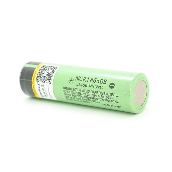 Акумулятор 18650 Li-Ion LiitoKala Lii-34B-JT, 3400mAh (3200-3400mAh), 3.7V (2.75-4.2V), Green, PVC BOX | Зображення 1