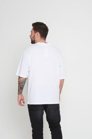 Чоловіча футболка оверсайз біла, S XL | Зображення 1