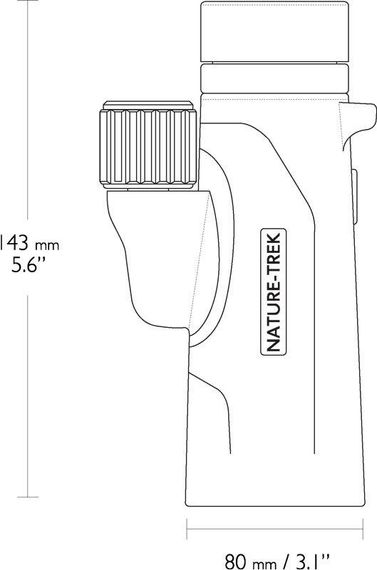 Монокуляр Hawke Nature-Trek 10х42 Монокуляр для наблюдения Монокуляр армейский Монокуляр для военных | Зображення 2
