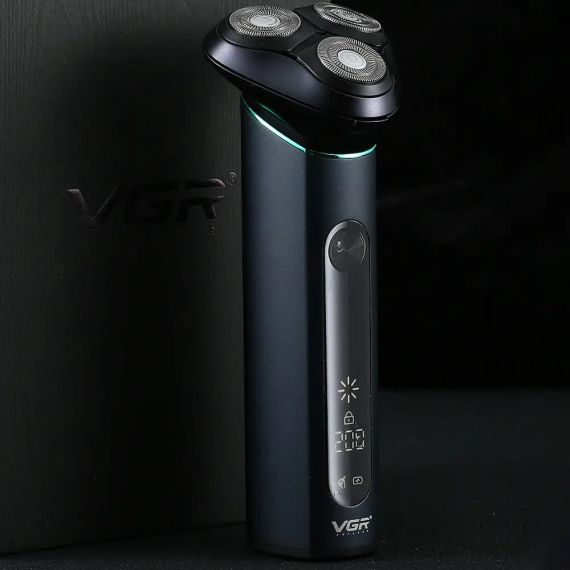 Аккумуляторная электробритва водонепроницаемая, от USB, VGR V-310, Черная / Беспроводная бритва электрическая | Зображення 5