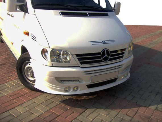 Передній бампер 4 фари для Mercedes Sprinter 1995-2006 рр | Зображення 1