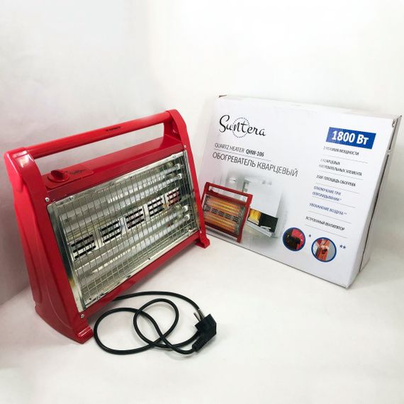 Кварцевый обогреватель Suntera QHW-106 1800Вт, кварцевый обогреватель для дома, LY-605 переносной обогреватель | Зображення 1
