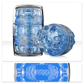 Мастурбатор Fleshlight Quickshot Turbo Blue Ice, компактный, сквозной, подойдет для пар и минета Sex Aura