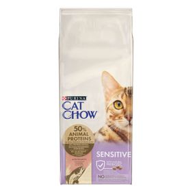 Сухой корм для котов с лососем Cat Chow Sensitive Salmon 1.5 кг