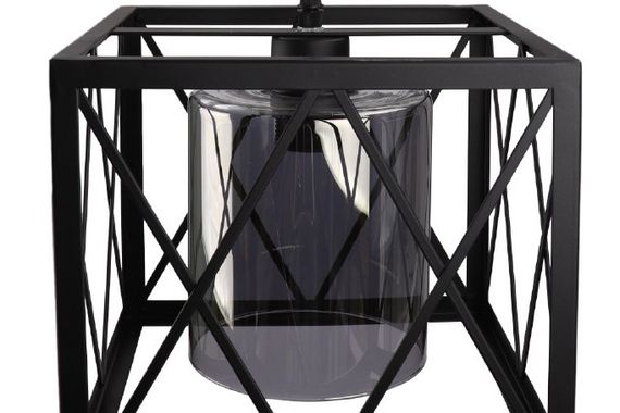 Люстра підвісна LOFT на 1 лампочку 25040 Чорний 30-90х25х36 см. | Зображення 1