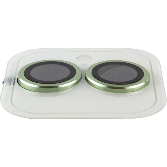 Захисне скло Metal Classic на камеру (у упак.) для Apple iPhone 17 (6.3") Салатовий / Light Green | Зображення 2