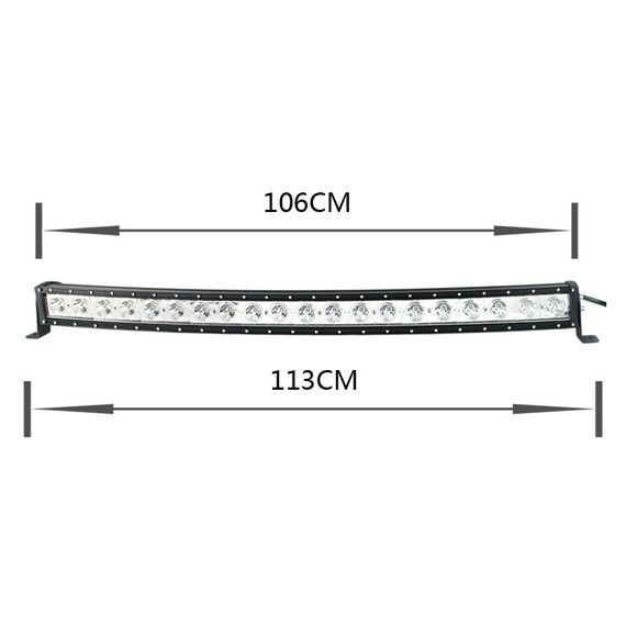 LED-балка 200W заокруглена (10W х 20) 14400 Lm світлодіодний прожектор | Зображення 6