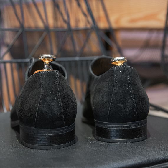 Чорні замшеві туфлі 39 розмір | Зображення 9