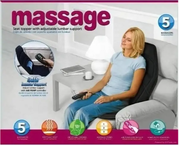 Масажна накидка на сидіння Massage Seat Topper LY-408, накидка для автомобіля, масаж у домашніх умовах   знижка | Зображення 6