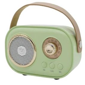 Караоке з мікрофоном на акумуляторі Ретро Bluetooth Зелений