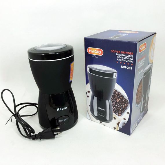 Кавомолка MAGIO MG-205 200 Вт, Кавомолка побутова електрична, Портативна кавомолка, Подрібнювач кави | Зображення 6