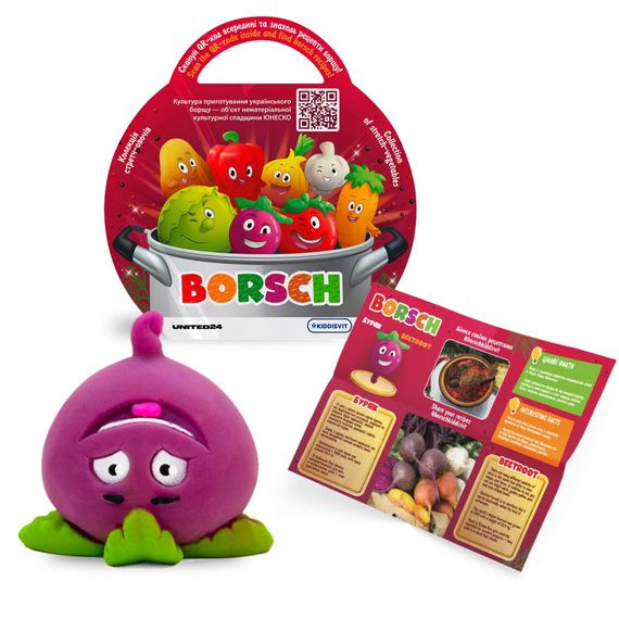 Стретч-игрушка в виде овоща "Борщ" Borsch 41/CN23 в дисплее | Зображення 8