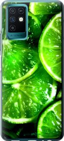 Чохол на Infinix Note 10 Зелені часточки лимона "852u-2763-2448"
