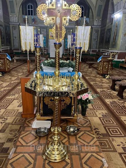 Підсвічник на 76 свічок з трьома лампадками | Зображення 1