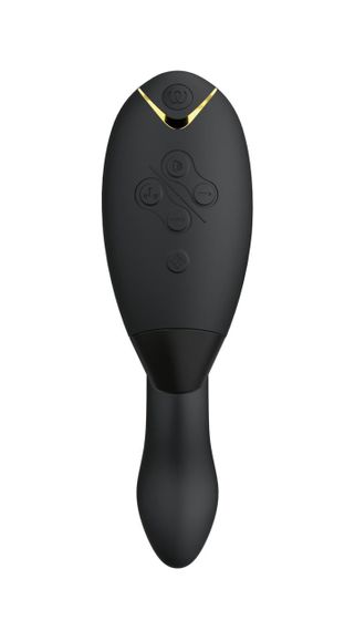 Вакуумний кліторальний стимулятор Womanizer Duo 2 Black – 2-в-1 стимуляція, вібрація, водозахист, USB-зарядка | Зображення 3