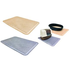 Килимок під туалетом для котів Croci 60*90 см (біжевий/сірий)