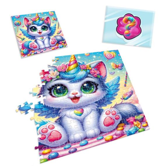 Дитячі пазли з сюрпризом "Котик-єдиноріжка" VT 8030-07, 180 деталей | Зображення 2