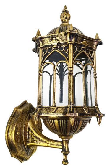Ліхтар вуличний настінний 26084 Золото 35х14х19 см. | Зображення 3
