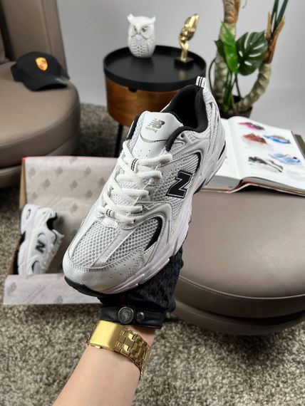 Чоловічі кросівки  New 530 Premium White Black весна / лето / осень A3657 43 27.5 см | Зображення 5