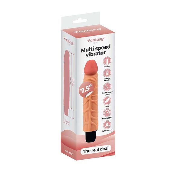 Реалістичний вібратор Soft Vibrator 18.5 cm – The Real Deal Sex Aura | Зображення 7