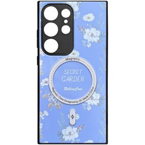 TPU+PC чехол Secret Garden with MagFit для Samsung Galaxy S23 Ultra Lilac