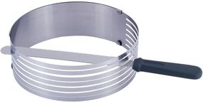Форма Kamille для нарізки бісквіта Ø24.5-33см, регульована з ножем