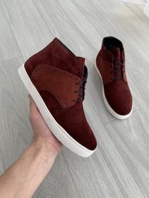 Бордове зимове взуття 43 розмір