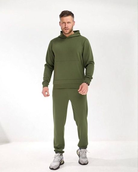 Мужской спортивный костюм SOLINNA Mod 105, комплект худые + брюки,  46–60 Хаки, 54–56 | Зображення 1