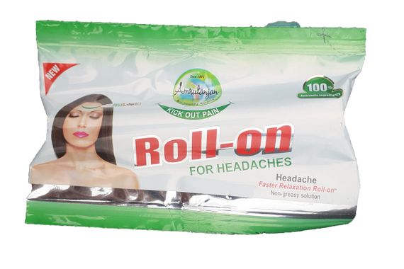 Обезболивающий роликовый бальзам для спины, 50 мл, Амрутанджан, Back Pain Roll, 50 ml, Amrutanja | Зображення 3