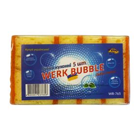 Губка кухонна Bubble 5 шт WR765 WERK 123765
