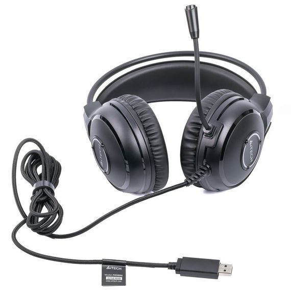 Гарнітура A4-Tech FH300U USB, колір чорний | Зображення 2