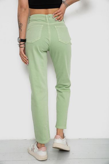 Джинси жіночі Mom's, колір м'ятний, 182R1139 | Зображення 3
