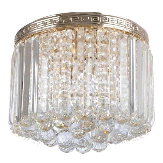 Люстра торт потолочная с подсветкой LED E14 40W Glass (BCL-608C/2)