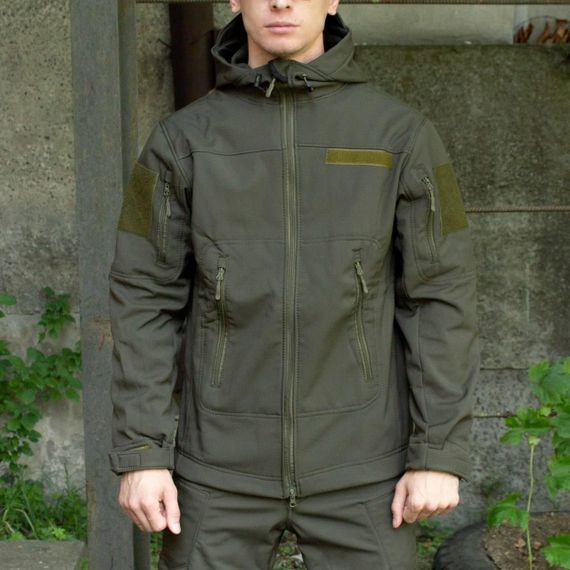 Куртка Soft Shell Олива Софтшелл Демісезон